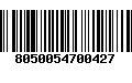 Código de Barras 8050054700427
