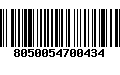 Código de Barras 8050054700434