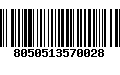 Código de Barras 8050513570028