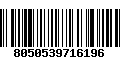 Código de Barras 8050539716196