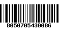 Código de Barras 8050705430086