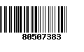 Código de Barras 80507383