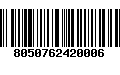 Código de Barras 8050762420006