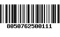 Código de Barras 8050762500111