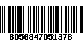 Código de Barras 8050847051378