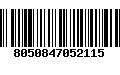 Código de Barras 8050847052115