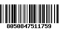 Código de Barras 8050847511759