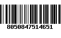 Código de Barras 8050847514651
