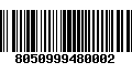 Código de Barras 8050999480002