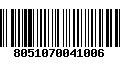 Código de Barras 8051070041006