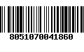 Código de Barras 8051070041860