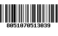 Código de Barras 8051070513039