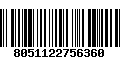 Código de Barras 8051122756360