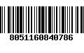 Código de Barras 8051160840786