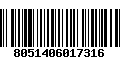 Código de Barras 8051406017316