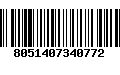 Código de Barras 8051407340772