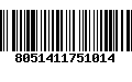 Código de Barras 8051411751014