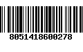 Código de Barras 8051418600278