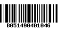 Código de Barras 8051490401046