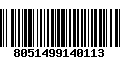 Código de Barras 8051499140113