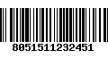 Código de Barras 8051511232451