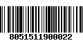 Código de Barras 8051511900022