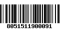 Código de Barras 8051511900091