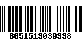 Código de Barras 8051513030338