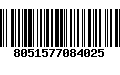 Código de Barras 8051577084025