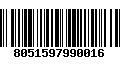 Código de Barras 8051597990016