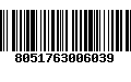 Código de Barras 8051763006039