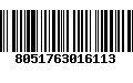 Código de Barras 8051763016113