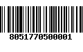 Código de Barras 8051770500001