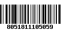 Código de Barras 8051811105059