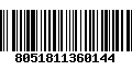 Código de Barras 8051811360144