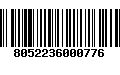 Código de Barras 8052236000776