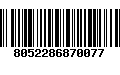 Código de Barras 8052286870077