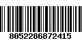 Código de Barras 8052286872415