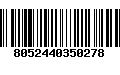 Código de Barras 8052440350278