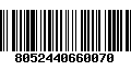 Código de Barras 8052440660070