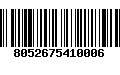 Código de Barras 8052675410006