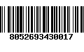 Código de Barras 8052693430017