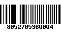 Código de Barras 8052705360004