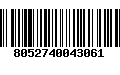 Código de Barras 8052740043061