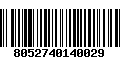 Código de Barras 8052740140029