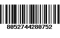 Código de Barras 8052744280752
