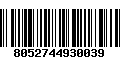 Código de Barras 8052744930039