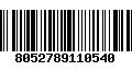 Código de Barras 8052789110540