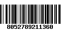 Código de Barras 8052789211360