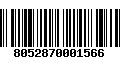 Código de Barras 8052870001566